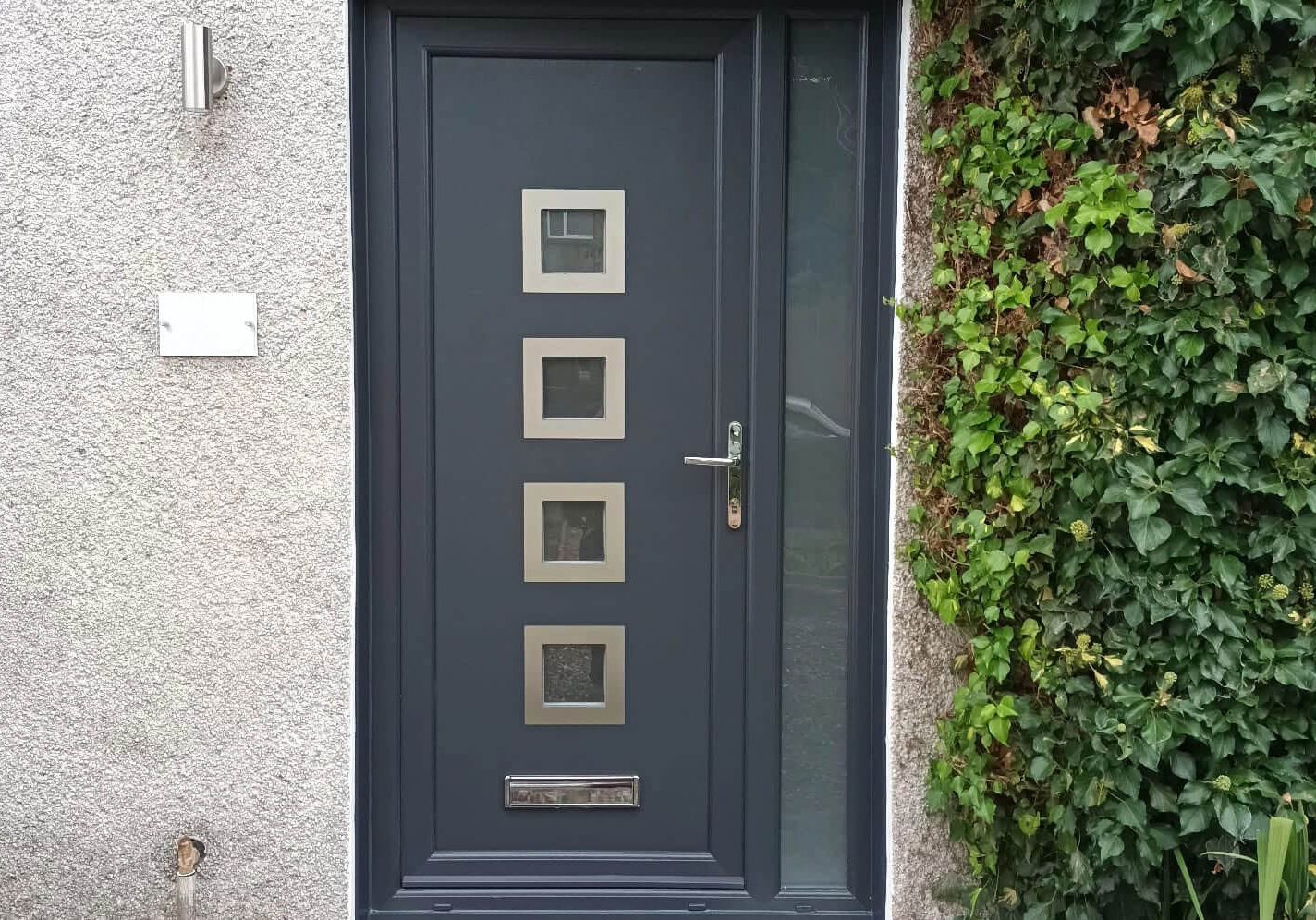 High-quality Caledonia uPVC doors providing security and energy efficiency.